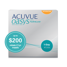 Load image into Gallery viewer, ACUVUE OASYS® 1-DAY with HydraLuxe™ for Astigmatism 90pk
