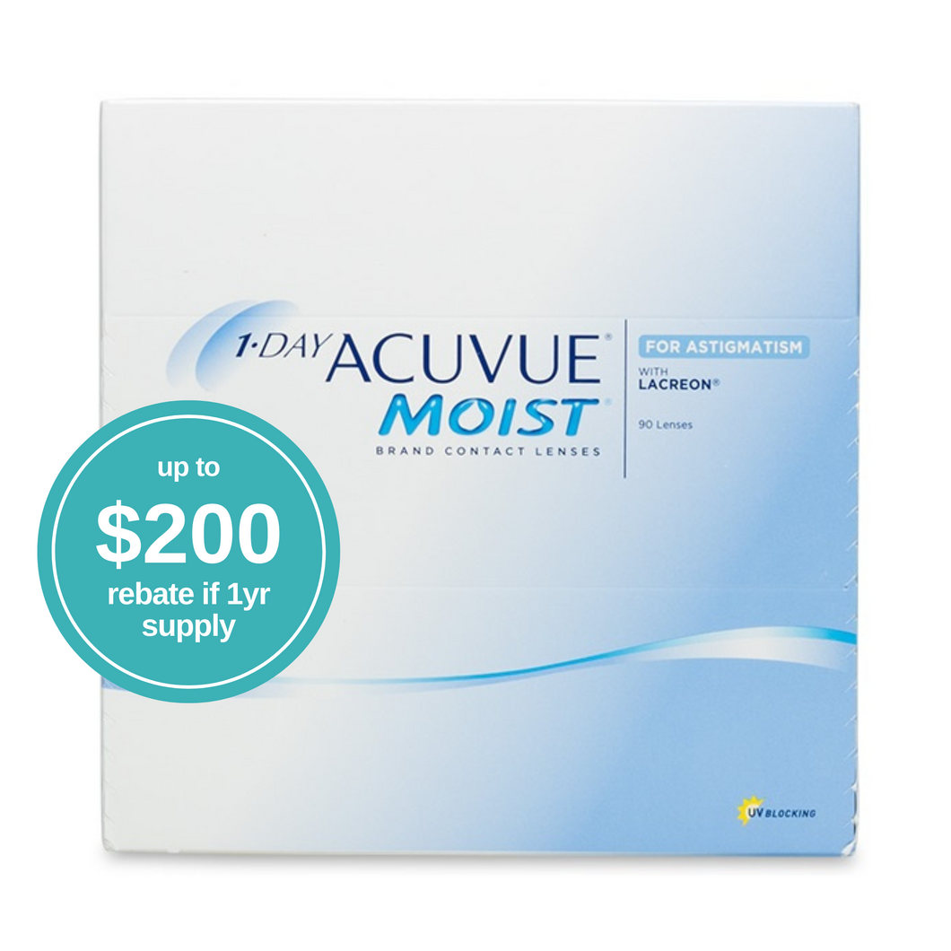 1-DAY ACUVUE® MOIST for Astigmatism 90pk