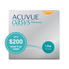 Load image into Gallery viewer, ACUVUE OASYS® 1-DAY with HydraLuxe™ for Astigmatism 90pk
