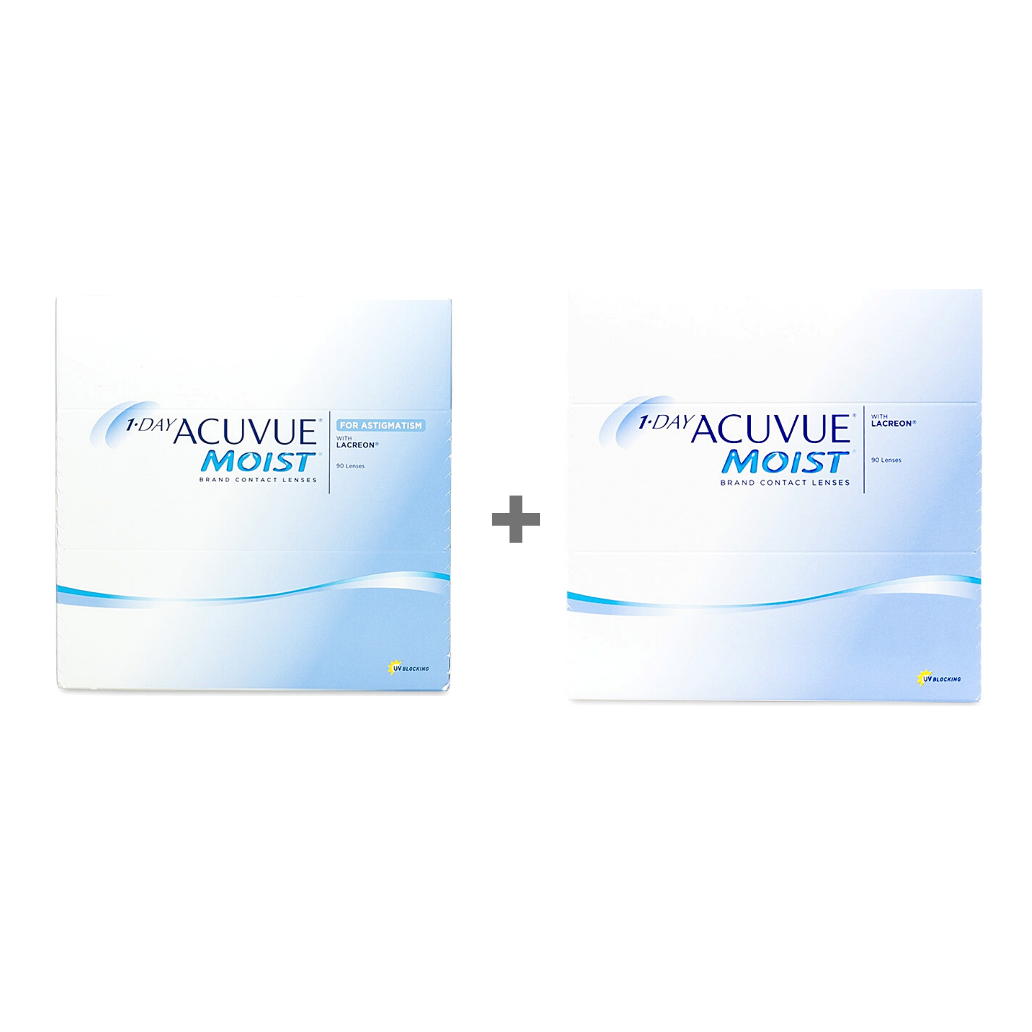 1-DAY ACUVUE® MOIST + 1-DAY ACUVUE® MOIST for Astigmatism