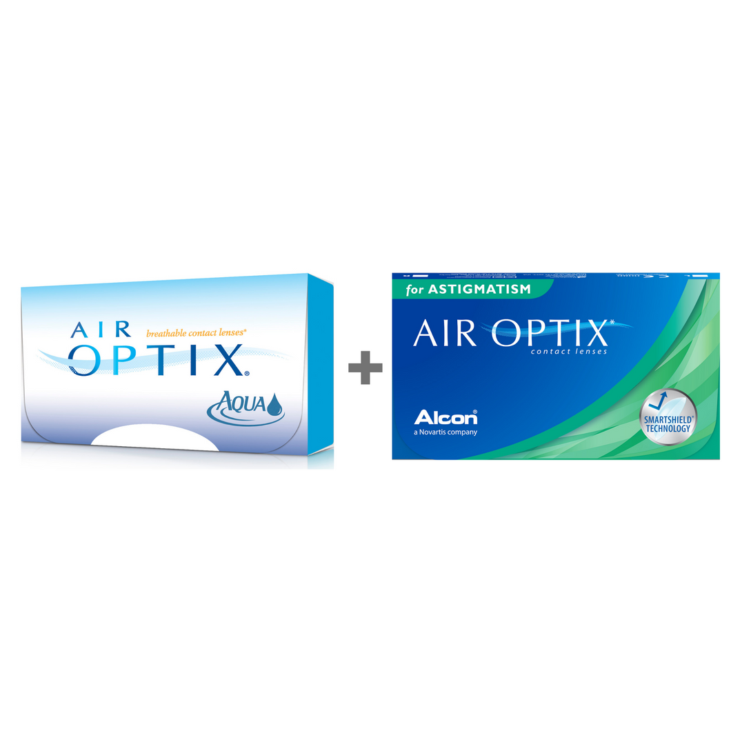 AIR OPTIX® AQUA + AIR OPTIX® for Astigmatism