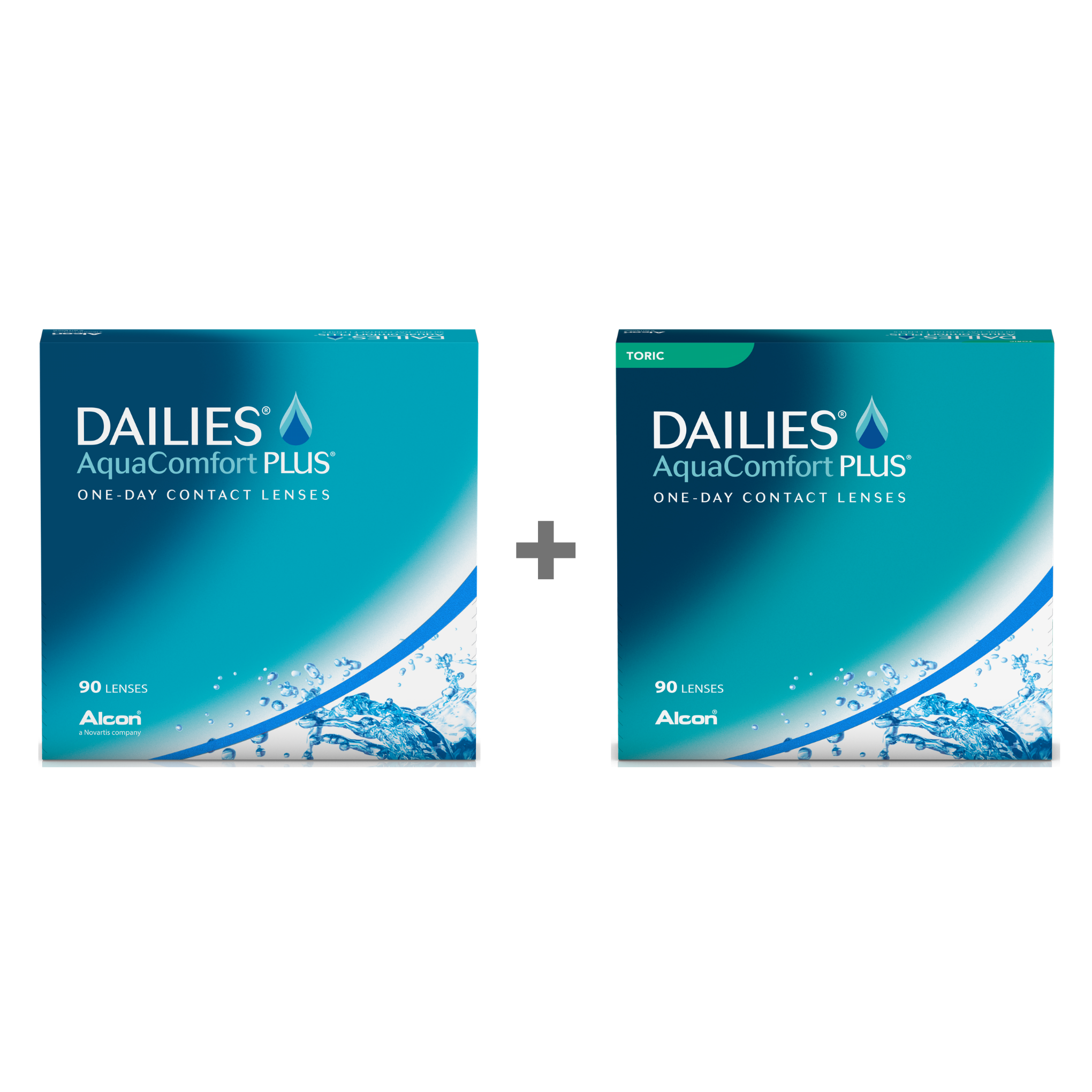 DAILIES® AquaComfort® Plus + DAILIES® AquaComfort® Plus for Astigmatism