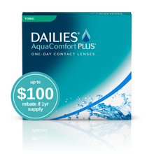 Load image into Gallery viewer, DAILIES® AquaComfort® Plus for Astigmatism
